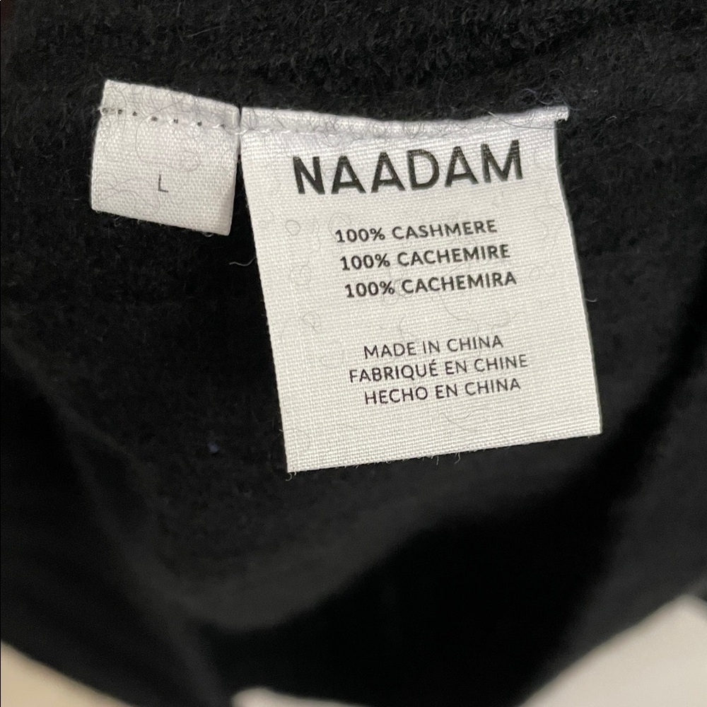 NAADAM Black Long Sleeve Top - Picture 6 of 6